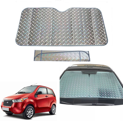 AUTO PEARL Dashboard, Windshield Sun Shade For Mahindra Reva(Grey)