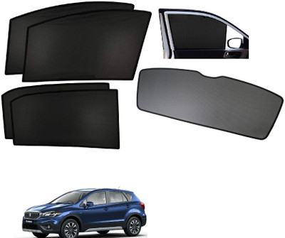 AuTO ADDiCT Side Window, Rear Window Sun Shade For Maruti Suzuki S-Cross(Black)