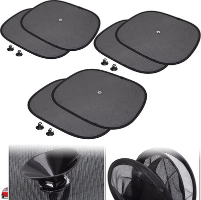 Pious Side Window Sun Shade For Maruti Suzuki Zen, Universal For Car(Black)