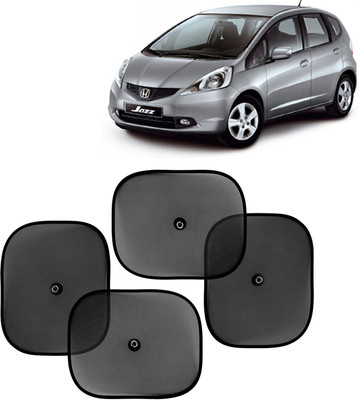 Kingsway Side Window, Rear Window, Windshield Sun Shade For Honda Jazz(Black)