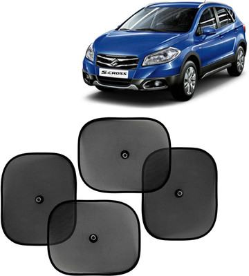 Kingsway Side Window, Rear Window, Windshield Sun Shade For Maruti Suzuki S-Cross(Black)