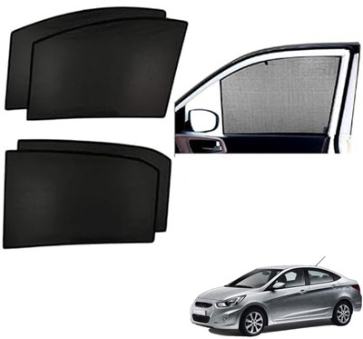 PEEPS STORE Side Window Sun Shade For Hyundai Verna(Black)