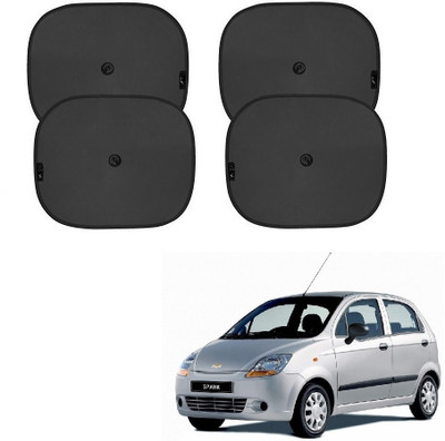 SPREADX Side Window, Rear Window Sun Shade For Chevrolet Spark(Black)
