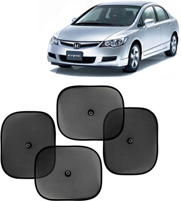 Kingsway Side Window, Rear Window, Windshield Sun Shade For Honda Civic(Black)