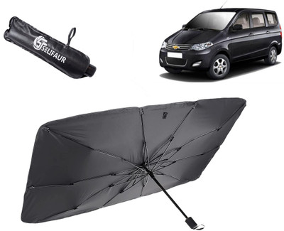 Selifaur Dashboard, Rear Window, Sun Roof, Windshield Sun Shade For Chevrolet Enjoy(Black)
