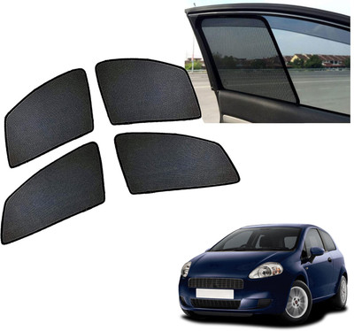 PEEPS STORE Side Window Sun Shade For Fiat Grand Punto(Black)
