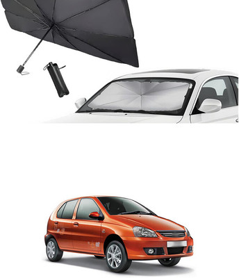 GONAMA Rear Window Sun Shade For Tata Universal For Car(Silver)