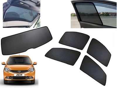 AUTO PEARL Side Window, Rear Window Sun Shade For Tata Zica(Black)