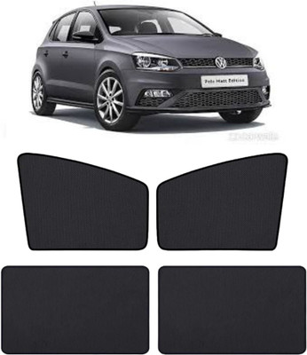 RAKRISH Rear Window, Side Window Sun Shade For Volkswagen Polo(Black)