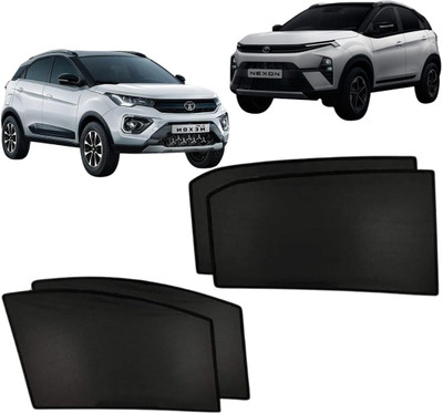 Hoodinter Side Window Sun Shade For Tata Nexon(Black)