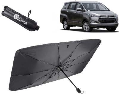 Selifaur Dashboard, Rear Window, Sun Roof, Windshield Sun Shade For Toyota Innova Crysta(Black)