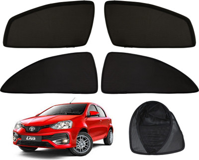 Magnetic Rear Window Sun Shade For Toyota Etios Liva(Black)