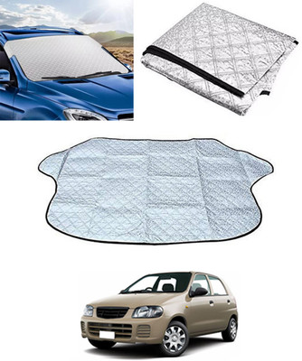 ABJD Windshield Sun Shade For Maruti Suzuki Alto(Silver)