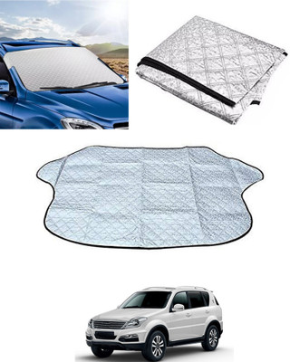 MSNP Windshield Sun Shade For Datsun Redi GO(Silver)