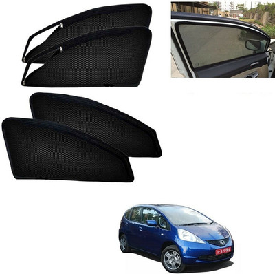 G ILIKA Rear Window, Side Window Sun Shade For Honda Jazz(Black)