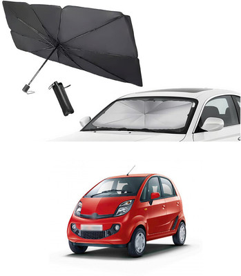 GONAMA Rear Window Sun Shade For Tata Universal For Car(Silver)