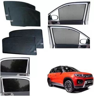ANAYA G Side Window Sun Shade For Maruti Suzuki Brezza(Black)