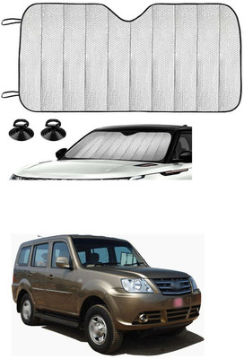 GONAMA Windshield Sun Shade For Tata Sumo Grande(Silver)