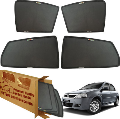 WolkomHome Side Window Sun Shade For Mahindra Verito(Black)
