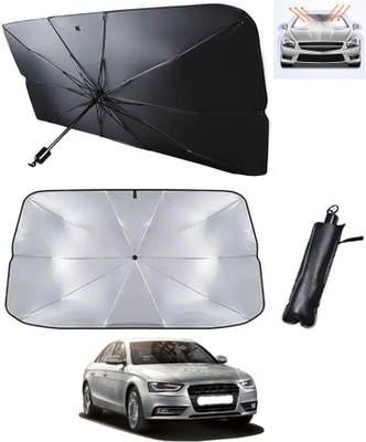 RKPSP Windshield Sun Shade For Mercedes Benz S350(Silver, Black)