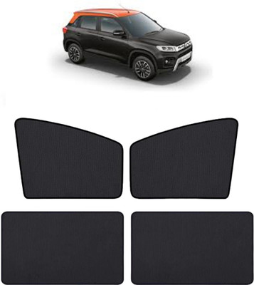 RAKRISH Rear Window, Side Window Sun Shade For Maruti Suzuki Vitara Brezza(Black)