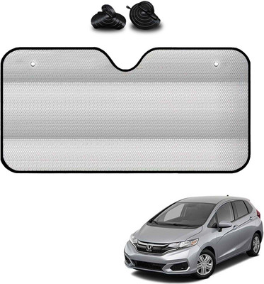 COSMOGEAR Windshield, Dashboard, Rear Window Sun Shade For Honda Jazz(Silver)