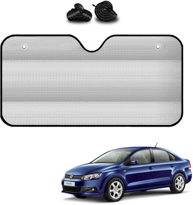 COSMOGEAR Windshield, Dashboard, Rear Window Sun Shade For Volkswagen Vento(Silver)