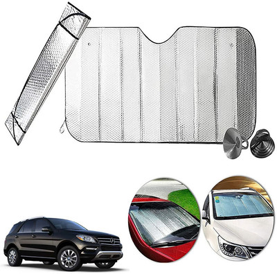 AUTO PEARL Dashboard, Windshield Sun Shade For Mercedes Benz ML250(Silver)
