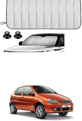 GONAMA Rear Window Sun Shade For Tata Universal For Car(Silver)