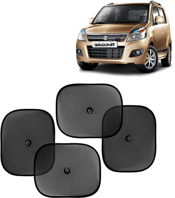 Kingsway Side Window, Rear Window, Windshield Sun Shade For Maruti Suzuki WagonR(Black)