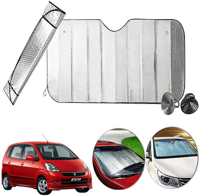 AUTO PEARL Dashboard, Windshield Sun Shade For Maruti Suzuki Zen Estilo(Silver)