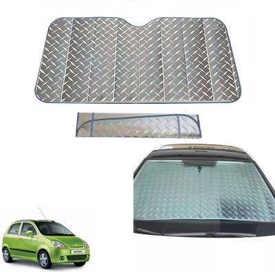AUTO PEARL Dashboard, Windshield Sun Shade For Chevrolet Spark(Grey)