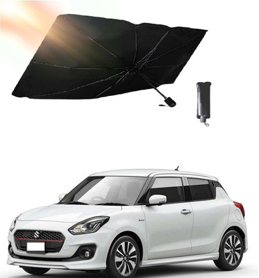 ROSHNEER ENTERPRISES Windshield Sun Shade For Maruti Suzuki Swift(Black, Silver)