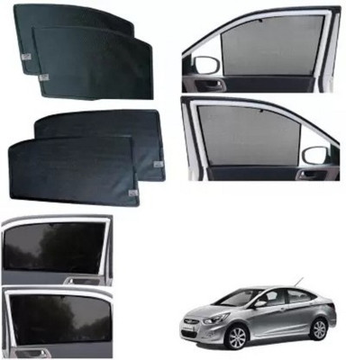 ANAYA G Side Window Sun Shade For Hyundai Verna(Black)