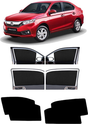 DreamRow Side Window Sun Shade For Honda Amaze(Black)
