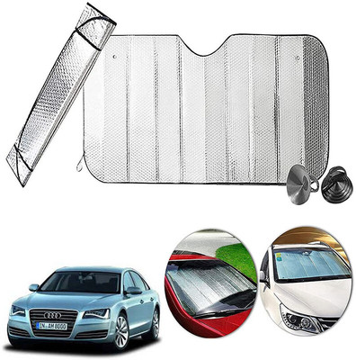 AUTO PEARL Dashboard, Windshield Sun Shade For Audi A8(Silver)