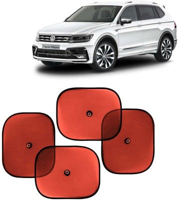 Kingsway Side Window, Rear Window, Dashboard, Sun Roof, Windshield Sun Shade For Volkswagen Universal For Car(Red)