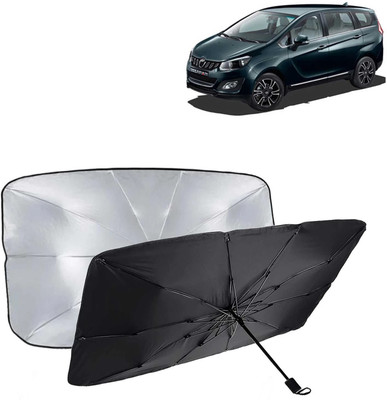 Kingsway Dashboard, Windshield Sun Shade For Mahindra Marazzo(Black, Silver)