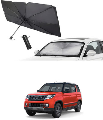 GONAMA Rear Window Sun Shade For Mahindra Universal For Car(Silver)