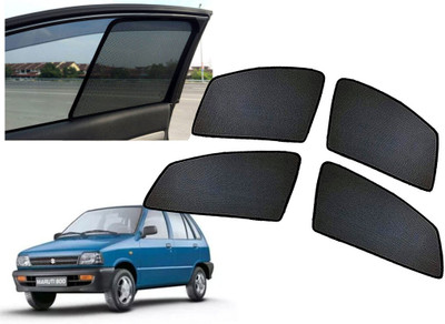AUTO PEARL Side Window Sun Shade For Maruti Suzuki 800(Black)