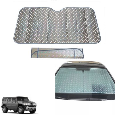 AUTO PEARL Dashboard, Windshield Sun Shade For Tata Hummer H2(Grey)