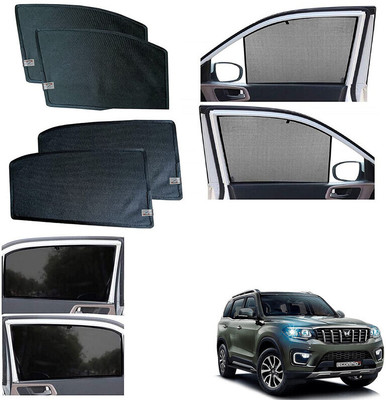 WolkomHome Side Window Sun Shade For Mahindra Scorpio(Black)