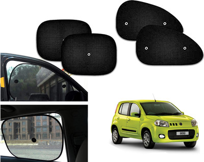 PEEPS STORE Side Window Sun Shade For Fiat Uno(Black)