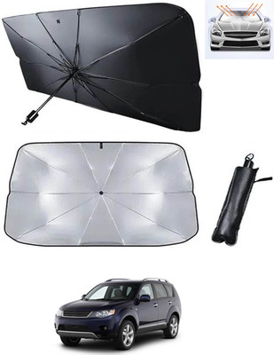 RKPSP Windshield Sun Shade For Universal For Car Outlander(Black, Silver)