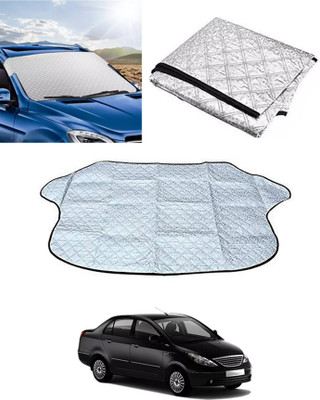 RKPSP Windshield Sun Shade For Tata Manza(Silver)