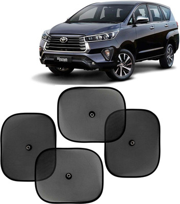 Kingsway Side Window, Rear Window, Windshield Sun Shade For Toyota Innova Crysta(Black)
