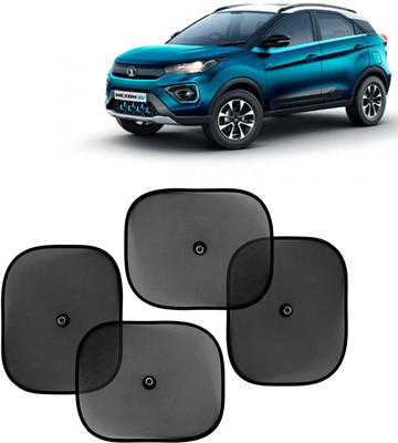 Kingsway Side Window, Rear Window, Windshield Sun Shade For Tata Nexon EV(Black)