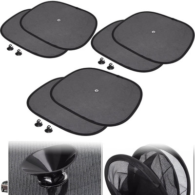 DvineAutoFashionZ Side Window Sun Shade For Mahindra XUV 500, Universal For Car(Black)