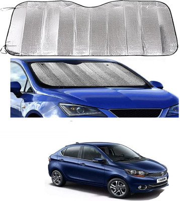 ROSHNEER ENTERPRISES Windshield Sun Shade For Tata Tigor(Silver)