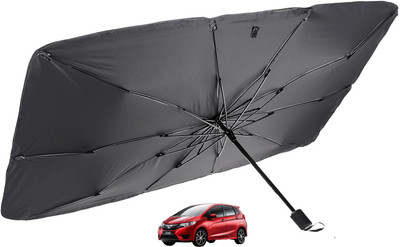 MOCKHE Windshield Sun Shade For Honda Jazz(Silver)